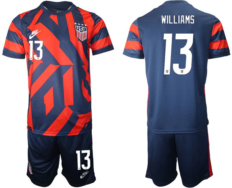 Men 2020-2021 National team United States away #13 blue Nike Soccer Jersey